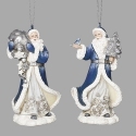 Roman Holidays 137380N Set of 2 Santa Ornaments