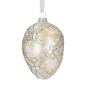 Roman Holidays 137391 Gold and Silver Egg Shaped Ornament