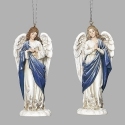 Roman Holidays 137392 Angel Ornaments 2A Navy With Sparkle Gems