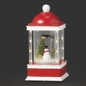 Roman Holidays 137431N Lighted Swirl 4 Pillar Snowman 80MM Dome