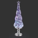 Roman Holidays 137625 Lighted Swirl Twist Tree Silver Pedestal