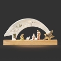 Roman Holidays 137626N Lighted Shooting Star Arch Nativity