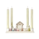 Roman Holidays 137634N Advent Nativity Figurine Candles Not Included