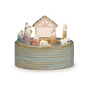 Roman Holidays 137637N Tea Light Holder With Nativity On Rim