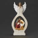 Roman Holidays 137652N Angel with Lighted Holy Family Scene