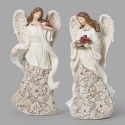 Roman Holidays 137661N Angel Poinsettia Pattern 2 Asst Figures