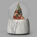 Roman Holidays 137680 Musical Dome Doe And Fawn By Christmas Tree 100MM