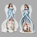 Roman Holidays 137681 Angel Blossom Tree 2A Bird House BunniesWhite Poinsetti