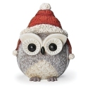 Roman Holidays 137712 Pudgy Owl with Santa Hat