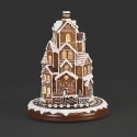 Roman Holidays 137722 Lighted Gingerbread Musical Tower with Rotating Train