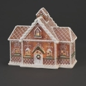 Roman Holidays 137724N Lighted Gingerbread House with Berry and Greens