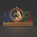 Roman Holidays 137747 Lighted Noel Holy Family Gold Red and Blue