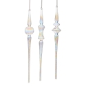 Roman Holidays 137754N Set of 3 Iridescent Icicle Ornaments