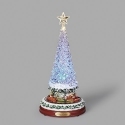 Roman Holidays 137804N Lighted Musical Train Rotation Tri-Color Tree