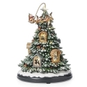 Roman Holidays 137813 Lighted Musical Tree Silhouette Windows With Rotation