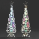 Roman Holidays 137860 Lighted Musical Trees Set of 2 Bubbles Trees with Rotation