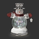 Roman Holidays 137876N Lighted Swirl Snowman Faceted With Red Scarf