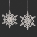 Roman Holidays 137885N Set of 2 Snowflake Ornaments