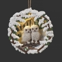 Roman Holidays 137901N Lighted Two Owls Ornament Battery Included