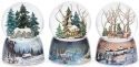 Roman Holidays 23958 Set of 3 Musical Winter Domes