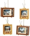 Roman Holidays 36263 Set of 4 TV Holiday Ornaments