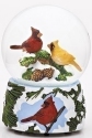 Roman Holidays 36475 Musical Cardinal Pine Dome with Sculpted Base Windup 100MM