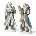 Roman Holidays 633481N Set of 2 Santas with Blue Robes