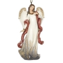 Roman Holidays 633495N Angel Cardinal Ornament With Leaf Coat