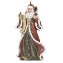 Roman Holidays 633497 Santa Ornament with Berry and Leaf Coat