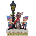 Jim Shore Rudolph Reindeer 6017191N Rudolph and Elves Caroling Figurine